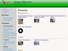 Tablet Screenshot of dragonfabrication.com